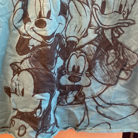 Disney Mickey and Friends green/blue characters sweatshirt L - Picture 4 of 6